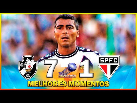 VASCO 7 x 1 SÃO PAULO ● MELHORES MOMENTOS ● CAMPEONATO BRASILEIRO 2001 ● 26ª RODADA