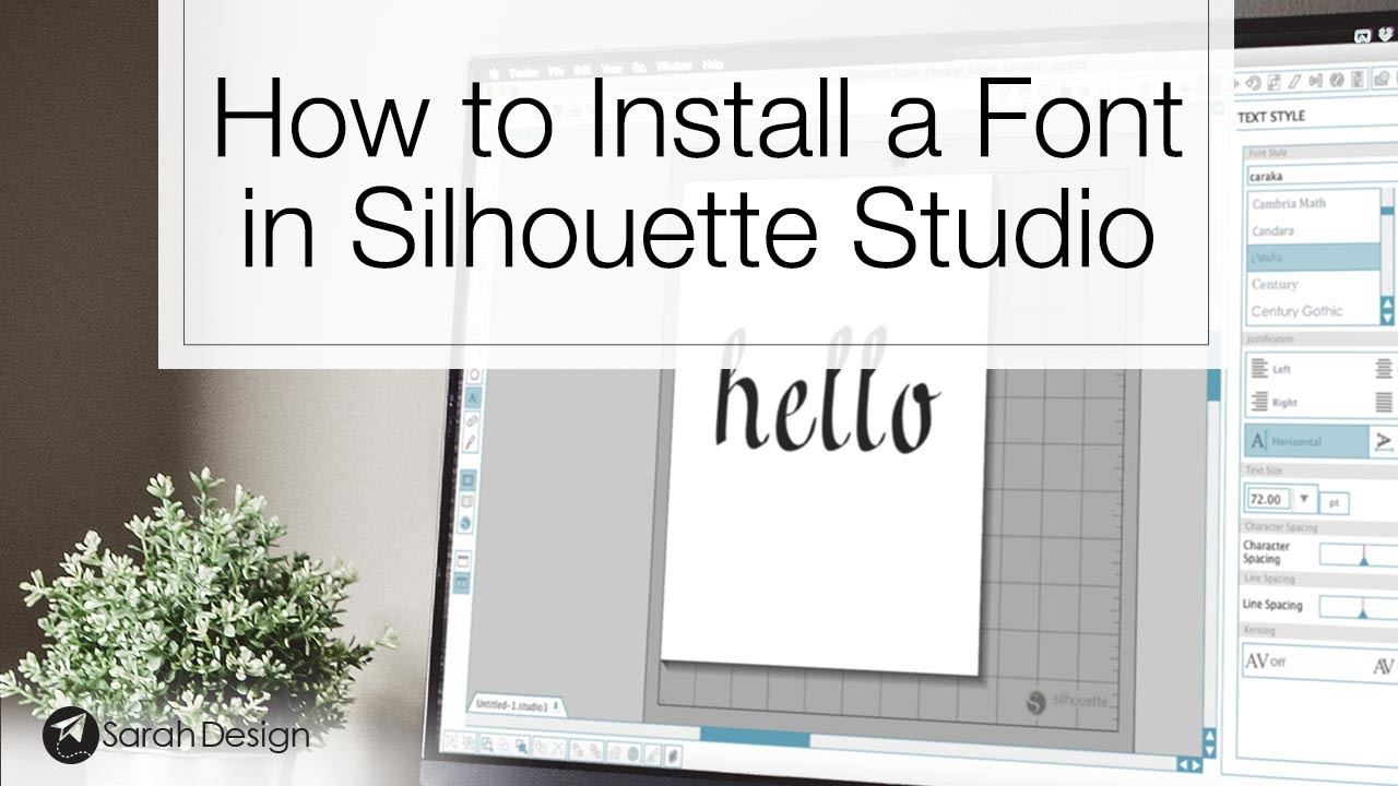 How to Install a Font in Silhouette Studio