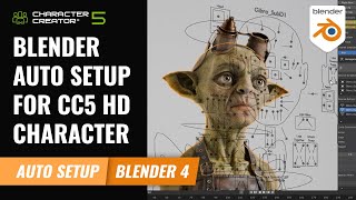 Blender Auto Setup For CC5 HD Character | Character Creator 5 Tutorial
