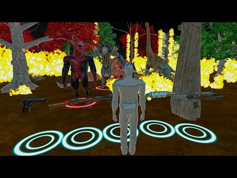 🔥FPS EXTREME DEATH RUN IN BURNING FOREST WITH OBSTACLES ALL UNITS - Animal Revolt Battle Simulator