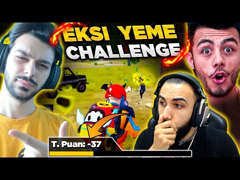 Barış G ve Tugay G ile Eksi Yeme Challenge 😱 - PUBG Mobile