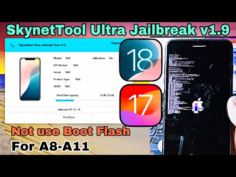 NEW {SkynetTool Ultra Jailbreak v1.9} Work iOS 18 /17.7.5 - 15 on iPhone/iPad Not use Flash Boot PC