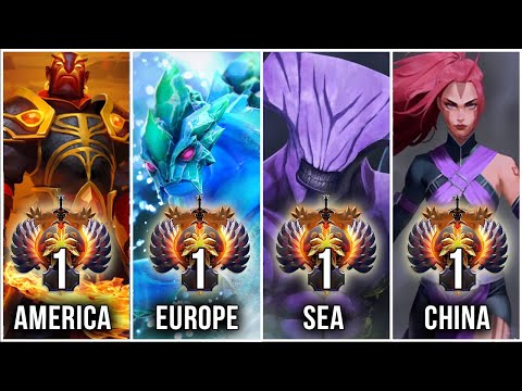 TOP-1 MMR Rank of all regions - BEST Players in Dota 2