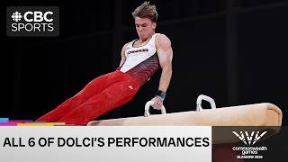Extended Félix Dolci highlights: All 6 of his rotations to win men's all-around gymnastics silver