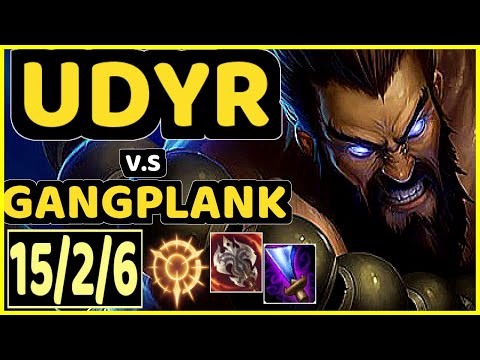 TRICK2G (UDYR) vs GANGPLANK - 15/2/6 KDA TOP GAMEPLAY - NA Ranked DIAMOND