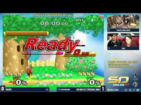 Last Stock SD #27 - Mojoe (Fox) vs Trichael Man (Fox) - SSBM Winners R2 - Melee