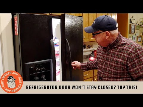 Refrigerator Door Won’t Stay Closed? TRY THIS!
