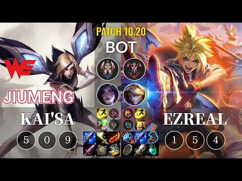 WE Jiumeng Kai'Sa vs Ezreal Bot - KR Patch 10.20