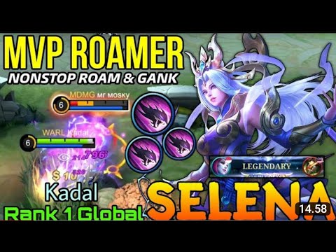MVP Roamer Selena Legendary Gameplay! - Top 1 Global Selena by Kadal - GameMobile Legends