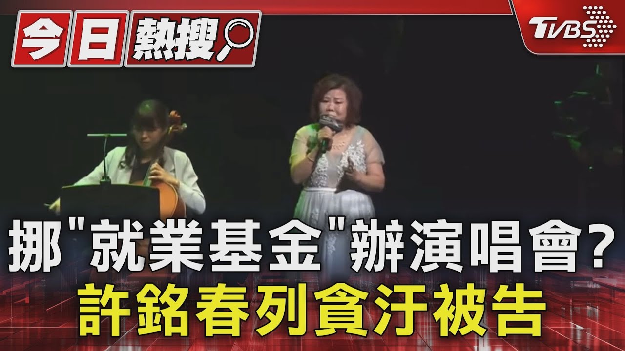 挪「就業基金」辦演唱會? 許銘春列貪汙被告
