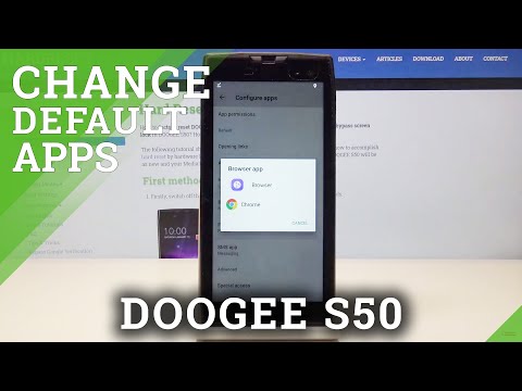 How to Set Up Default Apps in Doogee S50 - Personalize Applications