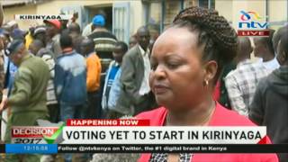 Kirinyaga governor aspirant Anne Waiguru on delays in voting in Jubilee primaries