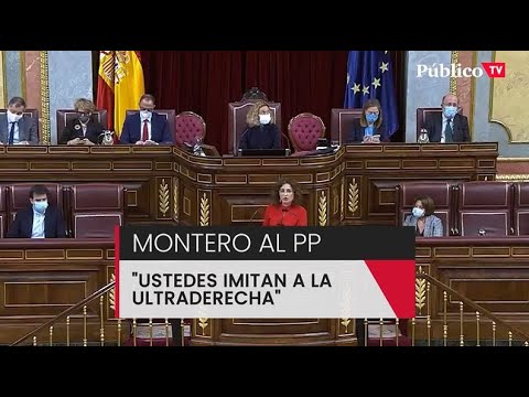 Mª Jesús Montero y el "infantilismo" del PP