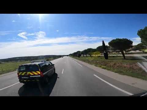 France. Route départementale D6009. D900. Narbonne - Perpignan. escursione.