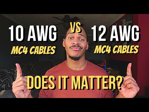 What Size Solar MC4 Cable Should You Get? 12 vs 10 Gauge / AWG