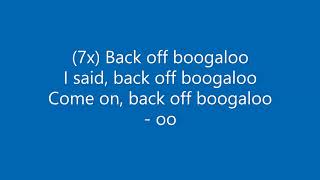 Back Off Boogaloo Lyric Video