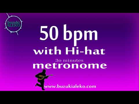 50 bpm metronome with Hi-hat - Lento