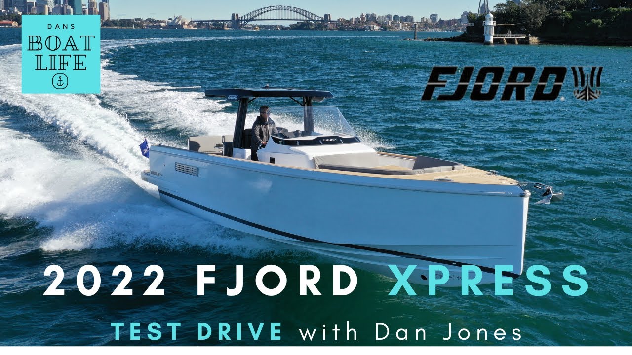 2022 Fjord 38 Xpress - TEST DRIVE in choppy water with Dan Jones