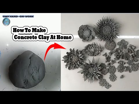 How To Make Concrete Clay At Home || Use Flour And Cement || Craft Clay
