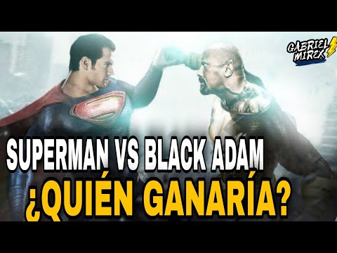 SUPERMAN VS BLACK ADAM ¿ QUIEN GANARIA? DC en 1 minuto #short #shorts