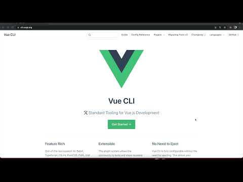 Create Vue Project with @vue/cli (မြန်မာလို)