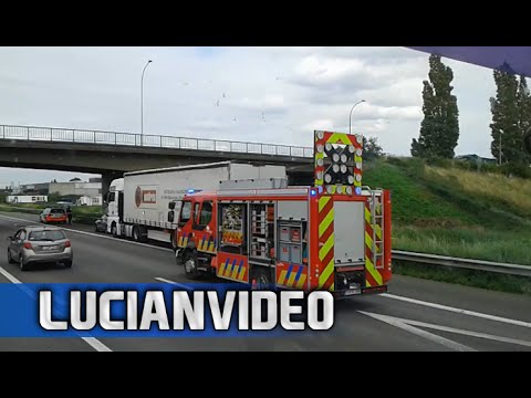 Ongeval E17 Gent - Politie, Brandweer, Depannage