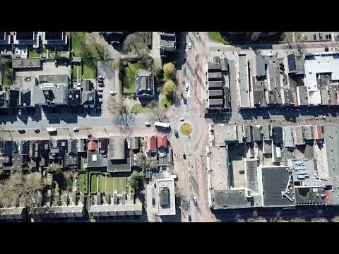 Roundabout from above 29/03/19 DJI Mavic Pro. The Netherlands