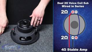 How to Wire a Dual 2 ohm Subwoofer to a 4 ohm Final Impedance | Car Audio 101