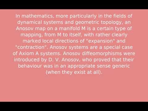 Anosov diffeomorphism