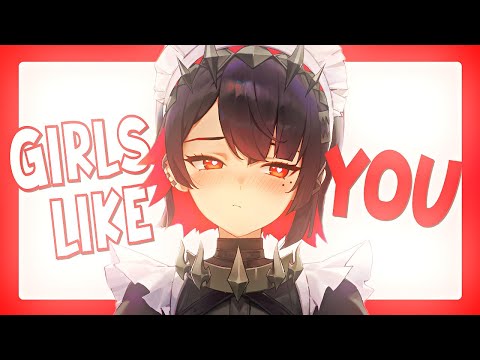 Nightcore - Girls like you (Rock Version) (lyrics)