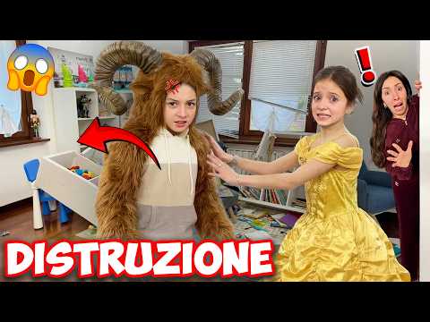 LA MIA CASA E' STATA DISTRUTTA DALLA BESTIA , LA BELLA CERCA DI FERMARLO !