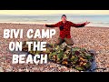 Bivi Camping on the Beach | Dutch Army Hooped Bivi | Wild Camping on a Beach