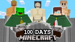 Download lagu I Survived 100 Days Of Attack On Titan mp3