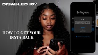 How to get your disabled IG account back 2023
