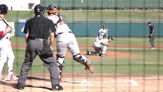Arizona Fall League - Martin Cervenka Caught Stealing (Slo-Mo)