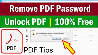 How to Remove a Password From a PDF File | Unlock PDF | Remove PDF Password | Adobe Reader