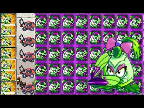 Plants vs Zombies 2 Mod : PoKra Max Level  Power-Up!  vs Vase Gargantuar