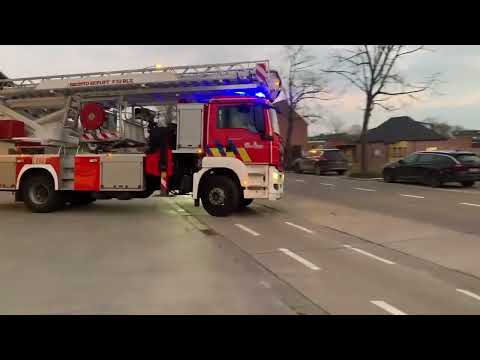 brandweer post Bornem Prio1 naar bijstand ziekenwagen ladder in bornem