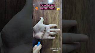fake blood experiment #shorts