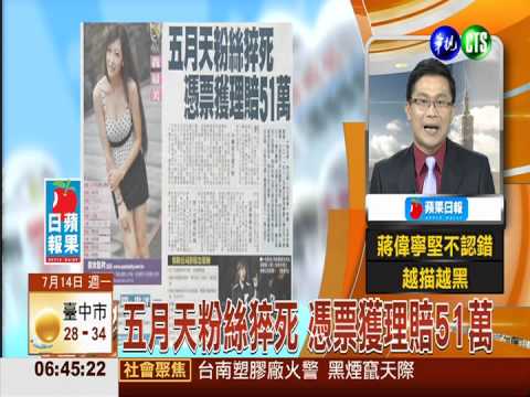 五月天粉絲猝死 憑票獲理賠51萬