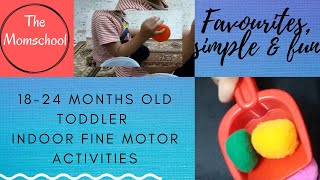 18 Months Old Baby/Toddler activities at home| Top 13 Fine motor Activities for 18-24 months olds