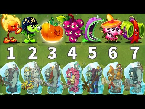 Every Plants Power Up VS Team Frozen Gargantuar - Who Will Win? - PvZ 2 Challenge