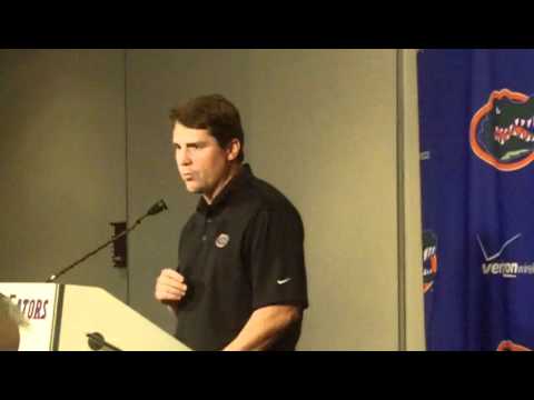 0 Florida Coach Will Muschamp Talks About The Gators Opening Game 