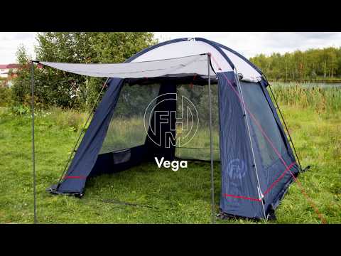 Миниатюра изображения товара Туристический шатер FHM Vega (синий/серый)