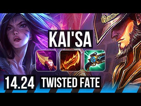 KAI'SA vs TWISTED FATE (MID) | 8/2/7 | KR Diamond | 14.24