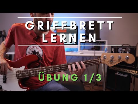 Ebass Griffbrett lernen - Übung 1/3