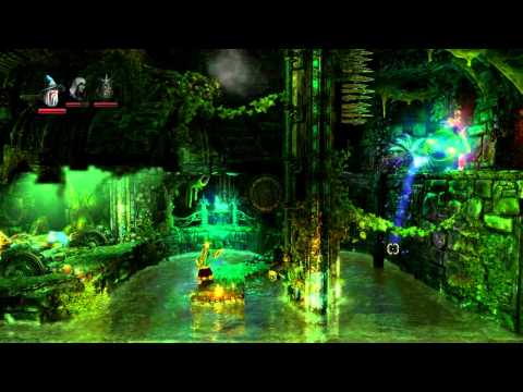 Trine 2 Hardcore walkthrough, PS4, Level 11 - Unheimliche Gaenge - Eldritch Passages - solo