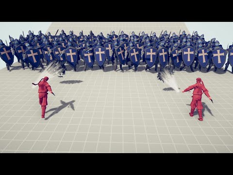 2x NINJA GOD vs EPIC ARMY | Totally Accurate Battle Simulator TABS
