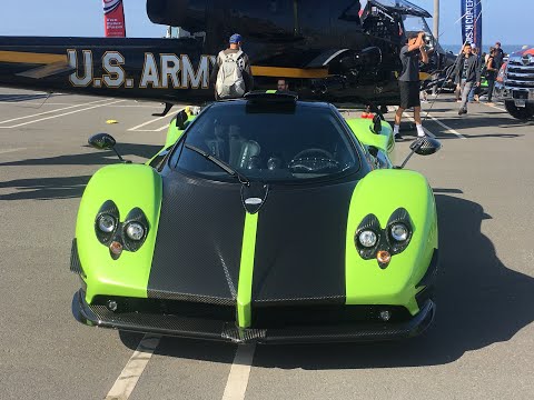 Pagani Zonda Cinque arriving at Cars&Copters 2019