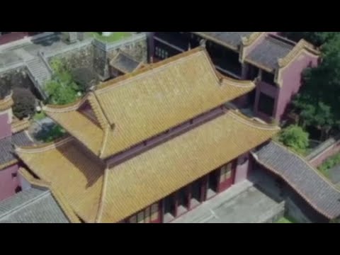 Visitando a Academia Yuelu, uma das quatro principais bibliotecas da China, cidade de Changsha, província de Hunan